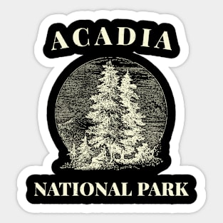 Acadia National Park Vintage Sticker